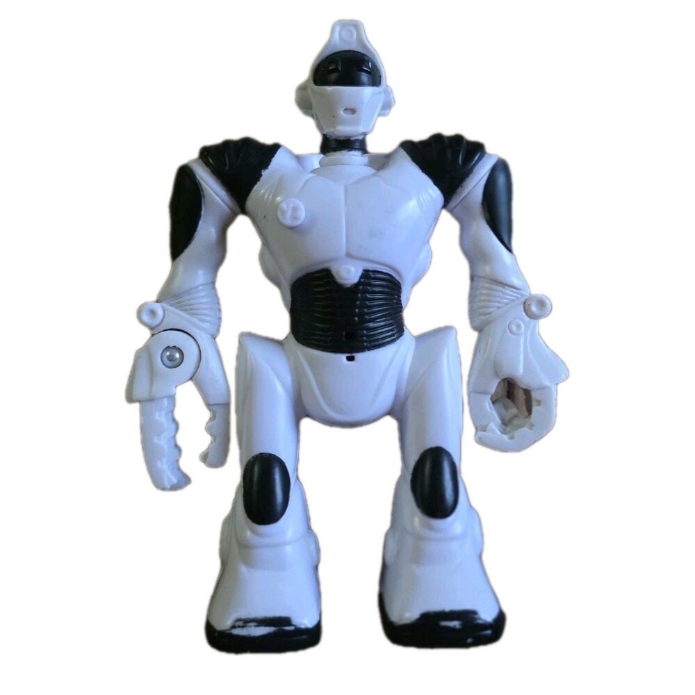 Wowwee Robosapien 4” Action Figure 2007 McDonalds Happy Meal Toy V2 White Robot